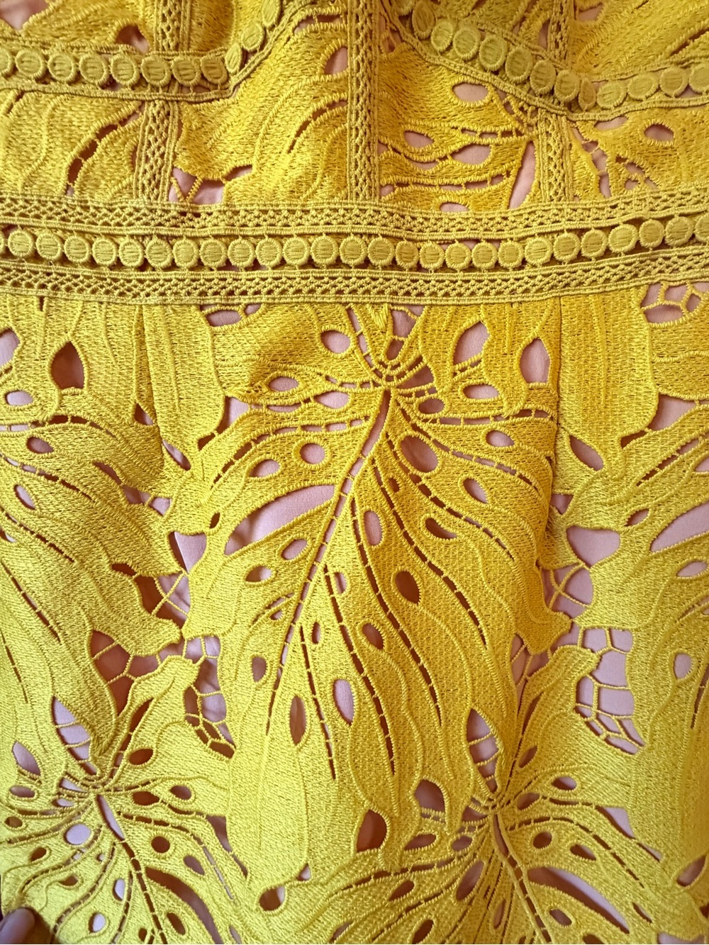Maeve Monstera Embroidered Cocktail Dress - Picture 2 of 2